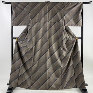 紬 身丈166.5cm 裄丈65.5cm 正絹 秀品 【中古】(着物)