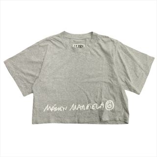 MM6 - 美品 21ss メゾンマルジェラ MM6 ロゴ プリント クロップド Tシャツ