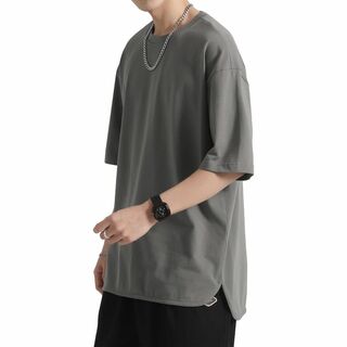 Easykode Tシャツ メンズ 夏服 半袖 ティーシャツ 無地 トップス か(その他)