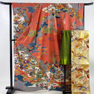 振袖 身丈164.5cm 裄丈64cm 正絹 秀品 【中古】(着物)