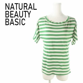 ナチュラルビューティーベーシック(NATURAL BEAUTY BASIC)のナチュラルビューティーベーシック 半袖カットソー M 緑 220825AO10A(カットソー(半袖/袖なし))