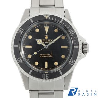 ロレックス(ROLEX)のロレックス サブマリーナ 5513 ブラック フチ無し トロピカルダイアル リューズドット無し 11番 メンズ 中古 腕時計(腕時計(アナログ))