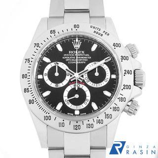 ロレックス(ROLEX)のロレックス デイトナ 116520 ブラック 鏡面バックル ランダム番 メンズ 中古 腕時計(腕時計(アナログ))