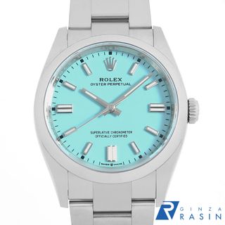 ロレックス(ROLEX)のロレックス オイスターパーペチュアル36 126000 ターコイズブルー ランダム番 メンズ 中古 腕時計(腕時計(アナログ))