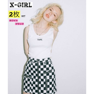 エックスガール(X-girl)の 【美品♡】X-girl 2-PACK TANK TOP  2枚SET (タンクトップ)