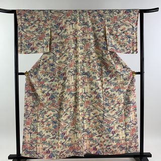 小紋 身丈158cm 裄丈64cm 正絹 美品 優品 【中古】(着物)