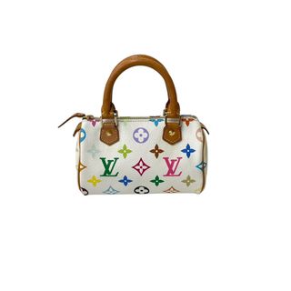 ルイヴィトン(LOUIS VUITTON)のLOUISVUITTON ルイヴィトン ミニスピーディ ミニボストンバッグ ハンドバッグ M92645 モノグラムマルチカラー 美品 中古 64554(ハンドバッグ)