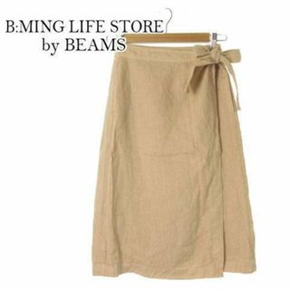 ビーミング ライフストア バイ ビームス(B:MING LIFE STORE by BEAMS)のビーミングバイビームス フレアスカート ラップ風 M 210415IK10A(ロングスカート)