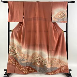 訪問着 身丈164.5cm 裄丈66cm 正絹 美品 秀品 【中古】(着物)