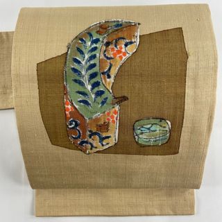 名古屋帯 美品 秀品 正絹 【中古】(帯)