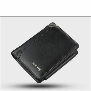 ♦即購入OK♦新品★baellerryコンパクト財布メンズ☆ブラック黒(折り財布)