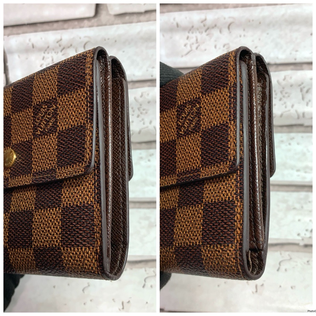 ルイヴィトン Wホック折り 財布 ダミエ キャンバス LOUIS VUITTON ルイヴィトン Wホック折り 財布 ダミエ キャンバス LOUIS VUITTON