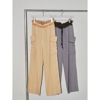 トゥデイフル(TODAYFUL)の【新品】TODAYFUL Waistgather Jacquard Pants(カジュアルパンツ)