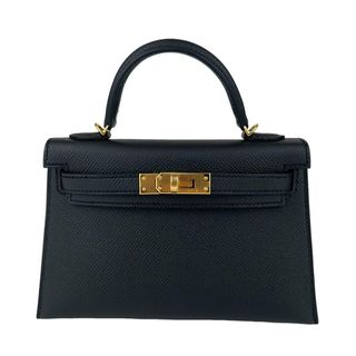 エルメス(Hermes)の新品未使用 HERMES エルメス Mini kelly ミニケリー Black ブラック Epsom エプソン GHW ゴールド金具 Stamp-W W刻 レディースバッグ 2wayバッグ ショルダーバッグ ハンドバッグ(ショルダーバッグ)