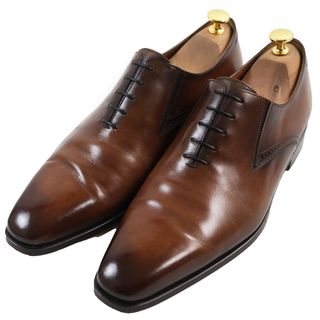 ベルルッティ(Berluti)の美品●BERLUTI ベルルッティ 4292 アレゴリア デムジュール オックスフォード プレーントゥ レザーシューズ ブラウン 8.5 イタリア製 メンズ(ドレス/ビジネス)