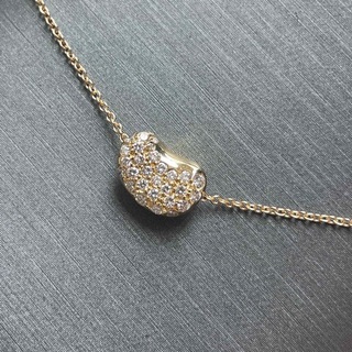 ティファニー(Tiffany & Co.)のティファニー　ビーン　k18 ダイヤ　ネックレス　(ネックレス)