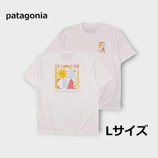 パタゴニア(patagonia)のpatagonia パタゴニア　半袖Tシャツ　L　アウトドア　LA　CA　(Tシャツ/カットソー(半袖/袖なし))