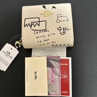 コーチ(COACH)の新品　コーチ　二つ折り財布　バスキアコラボ　未使用(財布)