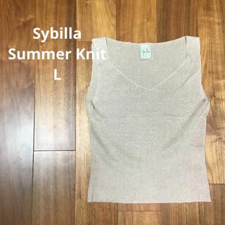 シビラ(Sybilla)のSybilla シビラ ノースリーブサマーニット カットソー(カットソー(半袖/袖なし))