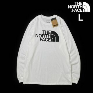 THE NORTH FACE - ノースフェイス 長袖 Tシャツ ロンT US限定 ロゴ(L)白 180902