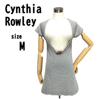 【M(2)】Cynthia Rowley ミニワンピース 重ね着コーデ向け(ミニワンピース)