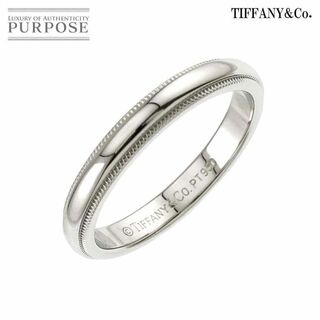 ティファニー(Tiffany & Co.)のティファニー TIFFANY&Co. ミルグレイン 14号 リング 幅3mm Pt プラチナ 指輪 VLP 90229032(リング(指輪))