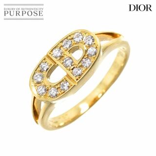Dior - クリスチャン ディオール Christian Dior 10号 リング ダイヤ 0.21ct K18 YG イエローゴールド 750 CD 指輪 VLP 90229043