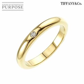 ティファニー(Tiffany & Co.)のティファニー TIFFANY&CO. スタッキング バンド 8号 リング ダイヤ 1P K18 YG イエローゴールド 750 指輪 VLP 90229838(リング(指輪))