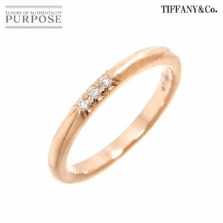 ティファニー(Tiffany & Co.)のティファニー TIFFANY&CO. フォーエバー バンド 6.5号 リング ダイヤ 3P K18 PG ピンクゴールド 750 指輪 VLP 90233056(リング(指輪))