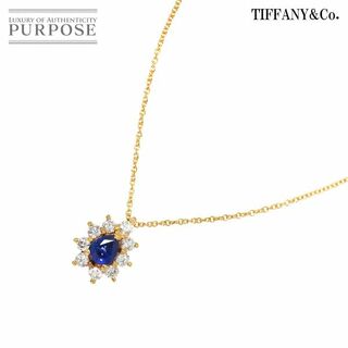 ティファニー(Tiffany & Co.)のティファニー TIFFANY&Co. サファイヤ ダイヤ ネックレス 40cm K18 YG イエローゴールド 750 VLP 90233064(ネックレス)