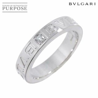 ブルガリ(BVLGARI)のブルガリ BVLGARI ダブル ロゴ 9.5号 リング ダイヤ 1P K18 WG ホワイトゴールド 750 指輪 VLP 90234006(リング(指輪))