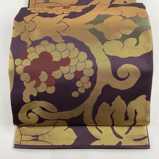 袋帯 美品 名品 六通 正絹 【中古】(帯)