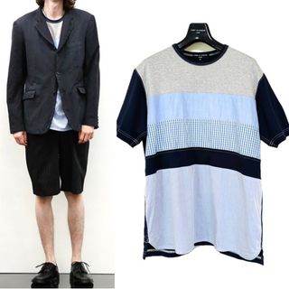 コムデギャルソンオム(COMME des GARCONS HOMME)の《美品》COMME des GARCONS HOMME 切り替えし Tシャツ M(Tシャツ/カットソー(半袖/袖なし))