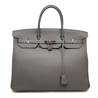 エルメス(Hermes)のエルメス HERMES バーキン40 バーキン 40 バッグ トートバッグ トゴ エタン グレー シルバー金具(トートバッグ)