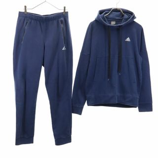 アディダス(adidas)のアディダス スウェット 上下 セットアップ L ネイビー系 adidas プルオーバー メンズ(スウェット)