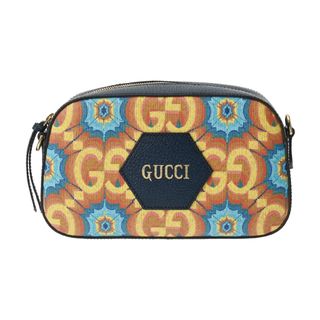 グッチ(Gucci)のグッチ  GGカレイドスコープ ショルダーバッグ ブルー/イエロー(ハンドバッグ)