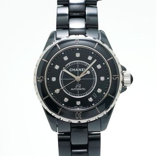 シャネル(CHANEL)のシャネル  J12 38mm 12Pダイヤ 腕時計(腕時計(アナログ))