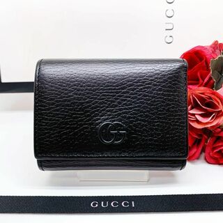 グッチ(Gucci)の✨極美品✨グッチ GUCCI GG マーモント モノクローム 三つ折り財布(折り財布)