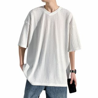 Easykode 半袖tシャツ メンズ 夏服 涼しい ティーシャツ 楊柳クレープ(その他)