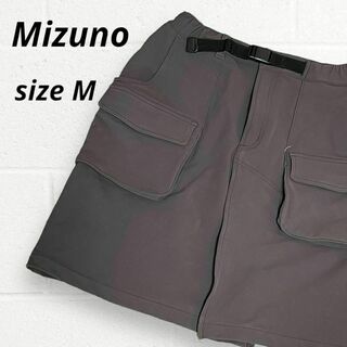 ミズノ(MIZUNO)のMizuno ミズノ カーゴ スカート ミニ フラップポケット ブラウン M(ミニスカート)