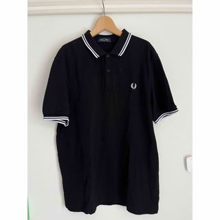 フレッドペリー(FRED PERRY)の美品　フレッドペリー　ポロシャツ　Ｍ3600 ブラック　XL(ポロシャツ)