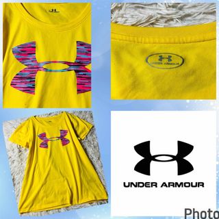 アンダーアーマー(UNDER ARMOUR)のアンダーアーマー★良品★ゆったりワイド★男女兼用★Tシャツ★前後ロゴ(Tシャツ/カットソー(半袖/袖なし))