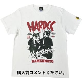 ハードコアチョコレート(HARDCORE CHOCOLATE)のなめ猫 Tシャツ ハードコアチョコレート NAMENNAYO 喫煙停学 ホワイト(Tシャツ/カットソー(半袖/袖なし))