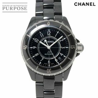 シャネル(CHANEL)のシャネル CHANEL J12 38mm メンズ 腕時計 H0685 ブラック セラミック デイト オートマ 自動巻き ウォッチ VLP 90228961(腕時計(アナログ))