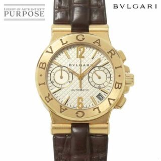 ブルガリ(BVLGARI)のブルガリ BVLGARI ディアゴノ クロノグラフ DG35GCH メンズ 腕時計 デイト シルバー K18YG イエローゴールド 自動巻き Diagono VLP 90237685(腕時計(アナログ))