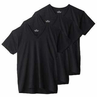 ボディワイルド Tシャツ 半袖 Vネック 綿100% 天竺 3枚組 BW5015(その他)