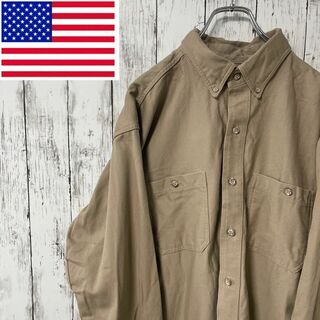 RIVERSIDE ビッグサイズ ジャケット 長袖シャツ コットン混 刺繍メンズ(シャツ)