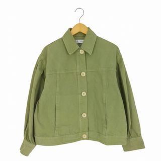 ザラ(ZARA)のZARA(ザラ) タックスリーブ デニムジャケット レディース アウター(Gジャン/デニムジャケット)