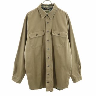 エルエルビーン(L.L.Bean)のエルエルビーン 長袖 コットンシャツ L-TALL カーキ系 L.L.Bean メンズ(シャツ)