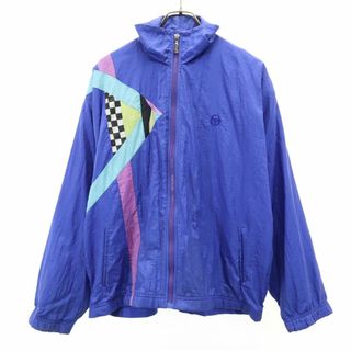 セルジオタッキーニ(Sergio Tacchini)のセルジオタッキーニ 90s オールド 長袖 ナイロンジャケット S ブルー系 SERGIO TACCHINI メンズ(ナイロンジャケット)